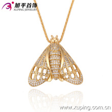 32242 Xuping diseños especiales colgante animal abeja popular al por mayor de oro falso que cubre joyas